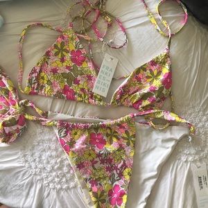 Frankies Bikinis Tia Top and Cielo Bottom Mai Tai